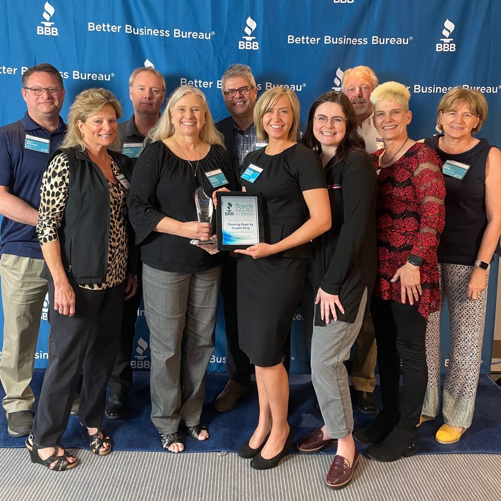 BBB Torch Award Recipient Flooring Expo by Carpet King