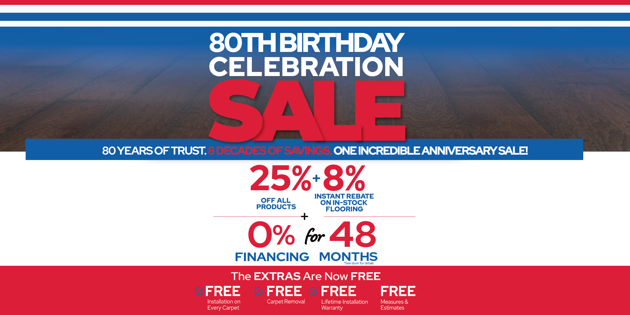 FE June 2026 80th Birthday Sale Header FE June 2026 80th Birthday Sale Header
